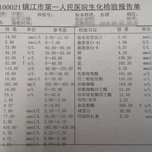 闹心的血清淀粉酶