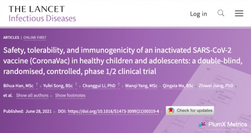 全球首个！科兴发表 3 ～ 17 岁儿童青少年接种新冠疫苗 I / II 期结果 ...